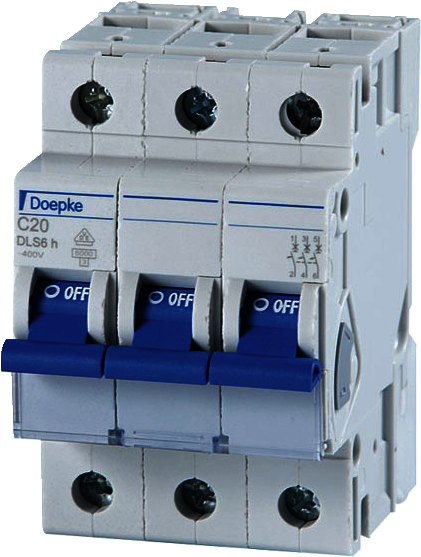 DOEPKE LS-Schalter C16A DLS-6H-C16-3-6-KA 6kA 3-polig 400V C-Charakteristik DLS-6H-C16-3-6-KA (09914293) von DOEPKE