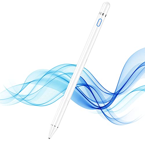 Active Stylus Pen für sämtliche Touchscreens, 1,5mm Feiner Spitze Tablet Stift, Eingabestift Smartphone Kompatibel mit iPad Pro/Air/Mini 2/3/4 und Allen Anderen Touchscreen-Geräten (Kein Palme Reject) von DOGAIN