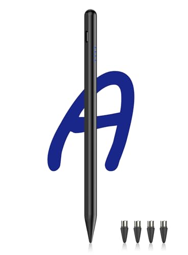 Stylus Stift für Touch Screen Android Power-Display Tablet Stift POM Feder Magnetic Tablet Stylus Pen Kompatibel mit Samsung/Huawei/Lenovo/Mi/Vivo und Anderen Tablet und Smartphone (Schwarz) von DOGAIN