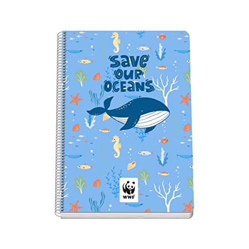 Dohe- A4-Plus-Notizbuch - Hardcover - 4 mm - WWF - Save our Oceans von DOHE