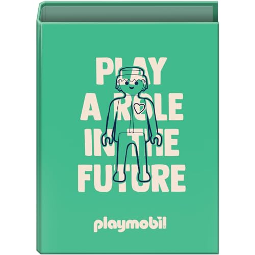 Dohe - Ordner mit 4 Ringen, Kapazität 250 Blatt, Blattgröße (26,4 x 34 cm), Rücken 6 cm, Ringe 40 mm, extra fester Deckel, Schulmaterial - Playmobil Green Future - Grün von DOHE