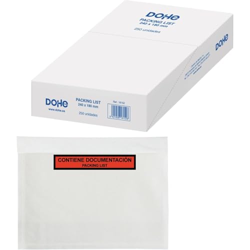 PKA Packing List – Briefumschläge, 240 x 180 mm, 250 Stück von DOHE
