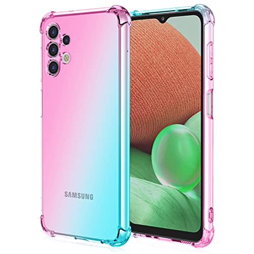 DOINK Bunt Farbverlauf Hülle für Samsung Galaxy A13 4G, Durchscheinend TPU Silikon Handyhülle mit StoßFest Bumper - Rosa Grün DOINK Bunt Farbverlauf Hülle für Samsung Galaxy A13 4G, Durchscheinend TPU Silikon Handyhülle mit StoßFest Bumper - Rosa Grün von Onetobye