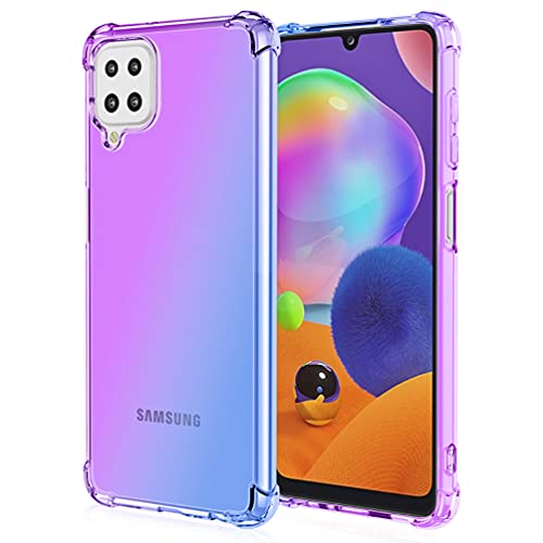 DOINK Bunt Farbverlauf Hülle für Samsung Galaxy M32, Durchscheinend TPU Silikon Handyhülle mit StoßFest Bumper - Lila Blau DOINK Bunt Farbverlauf Hülle für Samsung Galaxy M32, Durchscheinend TPU Silikon Handyhülle mit StoßFest Bumper - Lila Blau von DOINK