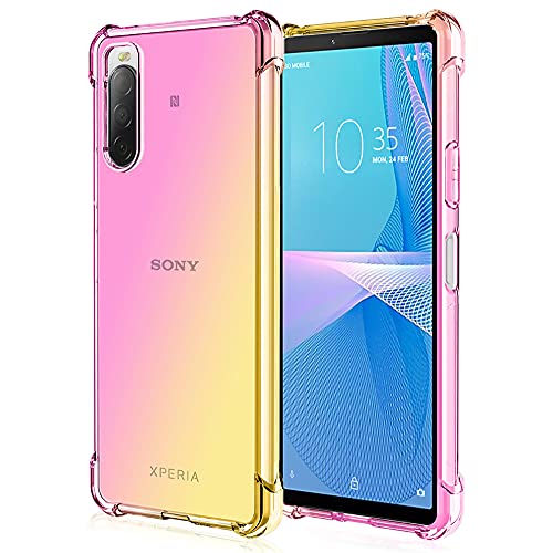DOINK Bunt Farbverlauf Hülle für Sony Xperia 10 III, Durchscheinend TPU Silikon Handyhülle mit StoßFest Bumper - Rosé Gold DOINK Bunt Farbverlauf Hülle für Sony Xperia 10 III, Durchscheinend TPU Silikon Handyhülle mit StoßFest Bumper - Rosé Gold von Onetobye