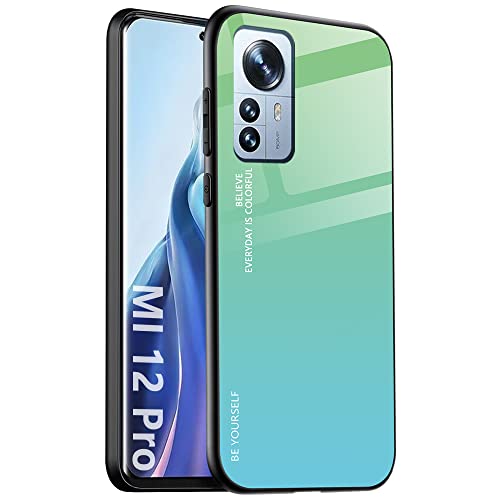 DOINK Farbverlauf Glas Hülle für Xiaomi MI 12 Pro, Bunt Panzerglas Handyhülle TPU Silikon Schutzhülle - Farbe 6 DOINK Farbverlauf Glas Hülle für Xiaomi MI 12 Pro, Bunt Panzerglas Handyhülle TPU Silikon Schutzhülle - Farbe 6 von DOINK