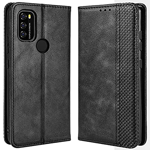 DOINK Retro Klapp Hülle für Blackview A70 2021, Premium PU Leder Handyhülle mit Kartenfächer und Geldbeutel - Schwarz DOINK Retro Klapp Hülle für Blackview A70 2021, Premium PU Leder Handyhülle mit Kartenfächer und Geldbeutel - Schwarz von DOINK