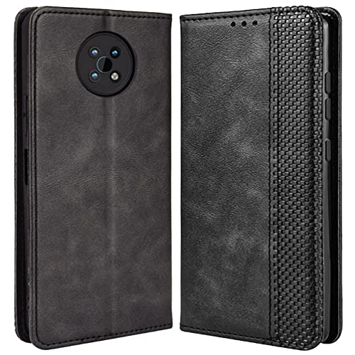 DOINK Retro Klapp Hülle für Nokia G50, Premium PU Leder Handyhülle mit Kartenfächer und Geldbeutel - Schwarz DOINK Retro Klapp Hülle für Nokia G50, Premium PU Leder Handyhülle mit Kartenfächer und Geldbeutel - Schwarz von DOINK