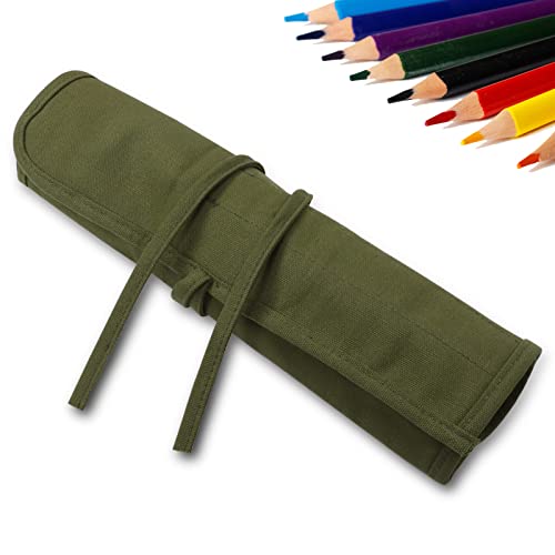 DOITEM 22 Fächern Stifterolle Rollmäppchen Leinwand Pinseltasche 40x 33CM Stifteetui Rolle Stiftehalter Tasche Pinsel Etui Case Armee Grün pinselmappe Pinselrolle für Künstler Skizzierung DOITEM 22 Fächern Stifterolle Rollmäppchen Leinwand Pinseltasche 40x 33CM Stifteetui Rolle Stiftehalter Tasche Pinsel Etui Case Armee Grün pinselmappe Pinselrolle für Künstler Skizzierung von DOITEM