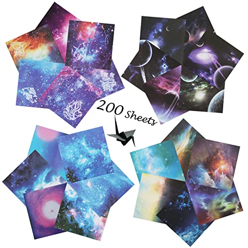 DOITEM Origami Papier 200 Blatt Galaxy Weltraum Thema Handwerk Faltpapier Bunte Muster Premium Qualität Quadrate Papier für Scrapbook Papier Bastelschule, 15x15cm DOITEM Origami Papier 200 Blatt Galaxy Weltraum Thema Handwerk Faltpapier Bunte Muster Premium Qualität Quadrate Papier für Scrapbook Papier Bastelschule, 15x15cm von DOITEM
