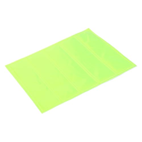 DOITOOL 1 Blatt Reflektierende Aufkleber Hart Reflektoren Reflektierendes Band Zubehör Schutzhelm-Aufkleber Sicherheitshutaufkleber Reflektierende Schutzhelmaufkleber PVC Light Green von DOITOOL