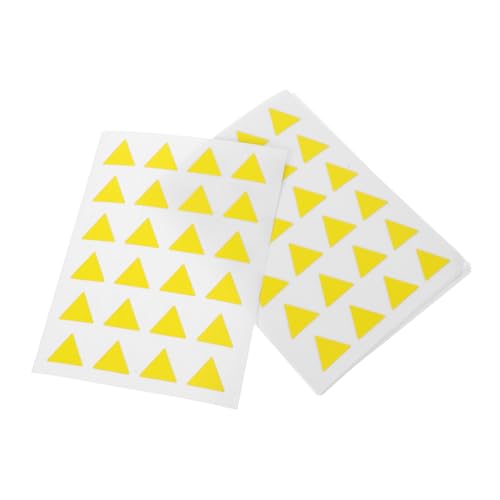 DOITOOL 1 Dreiecksetikett Farbe Belohnungsaufkleber in Dreiecksform Dreieck-aufkleber-etiketten Entfernbares Vinyl Dreieckige Selbstklebende Aufkleber Kupferplattenaufkleber Gelb DOITOOL 1 Dreiecksetikett Farbe Belohnungsaufkleber in Dreiecksform Dreieck-aufkleber-etiketten Entfernbares Vinyl Dreieckige Selbstklebende Aufkleber Kupferplattenaufkleber Gelb von DOITOOL