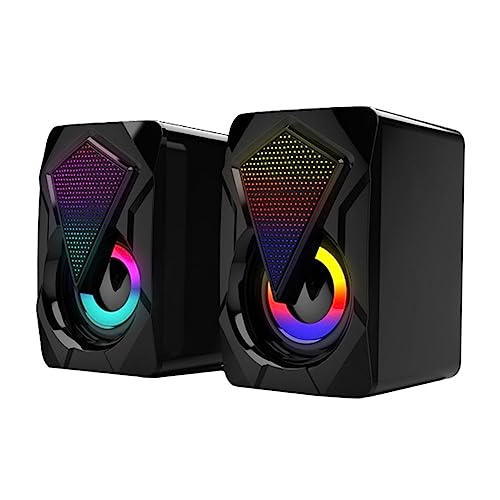 DOITOOL 1 Paar Computer-Audio Lautsprecher für den Desktop Computer-USB-Lautsprecher Kompakt winzig Musiklautsprecher tragbarer Lautsprecher Technische Kunststoffe Black DOITOOL 1 Paar Computer-Audio Lautsprecher für den Desktop Computer-USB-Lautsprecher Kompakt winzig Musiklautsprecher tragbarer Lautsprecher Technische Kunststoffe Black von DOITOOL