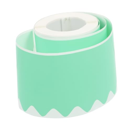 DOITOOL 1 Rolle Dekorative Grenzaufkleber Internatsschüler Erste Pinnwand Dekorationen Pinnwand Trimmen Bürodekor Für Grenze Klassenzimmer Große Tafel Vinyl Green Papier von DOITOOL