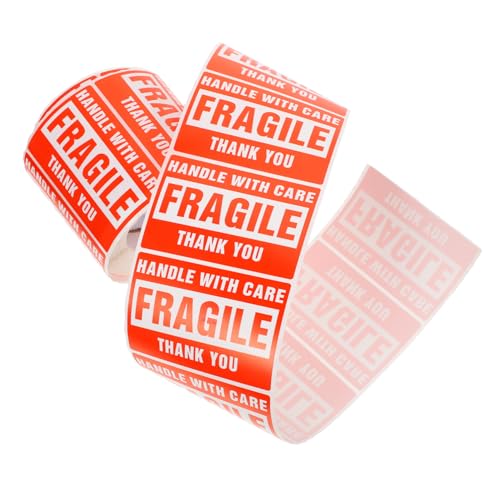 DOITOOL 1 Rolle Zerbrechliche Etiketten Große Klebeetiketten Aufkleber Für Kühlschranketiketten Schmucklos Warnung Zerbrechlicher Aufkleber Band Name Rot Papierkupferplatte Selbstklebend DOITOOL 1 Rolle Zerbrechliche Etiketten Große Klebeetiketten Aufkleber Für Kühlschranketiketten Schmucklos Warnung Zerbrechlicher Aufkleber Band Name Rot Papierkupferplatte Selbstklebend von DOITOOL