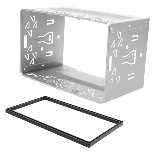 DOITOOL 1 Satz Auto DVD-Player Radio Installationssatz Für Montieren Einbausatz Montagerahmen Silver Plastik von DOITOOL