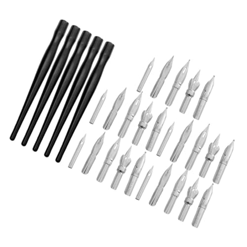 DOITOOL 1 Satz Bleistift Zeichenstift-tauchfedern Stiftspitzen Für Kalligraphiezeichnungen Stiftspitzen Zum Schreiben Kalligraphie-dip-federn Stiftspitzen Für Zeichenstifte Black Metall von DOITOOL