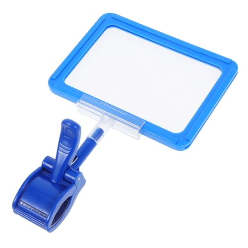 DOITOOL 1 Satz Doppelseitiges Preisschild Sign-display-clips Schilderhalter-clip Hangrail-schilderhalter Schilderhalter Mit Klemme Verkaufsanhänger Für Den Einzelhandel Pvc Blue von DOITOOL