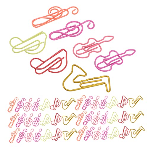 DOITOOL 1 Satz Farbige Büroklammern Büroklammer Beachten Student Musical Notes Lesezeichen Clips Formen Büroklammern Für Papierkram Musiknoten Paperclips Metall Zufällige Farbe 60 Stück DOITOOL 1 Satz Farbige Büroklammern Büroklammer Beachten Student Musical Notes Lesezeichen Clips Formen Büroklammern Für Papierkram Musiknoten Paperclips Metall Zufällige Farbe 60 Stück von DOITOOL