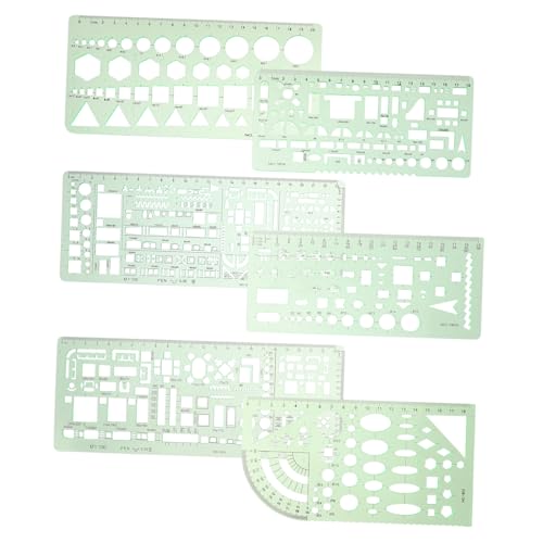 DOITOOL 1 Satz Gebäudeschalung Schablone Architekt Wand Klein Vorlage Formen Werkzeug Zeichnung Green Plastik DOITOOL 1 Satz Gebäudeschalung Schablone Architekt Wand Klein Vorlage Formen Werkzeug Zeichnung Green Plastik von DOITOOL