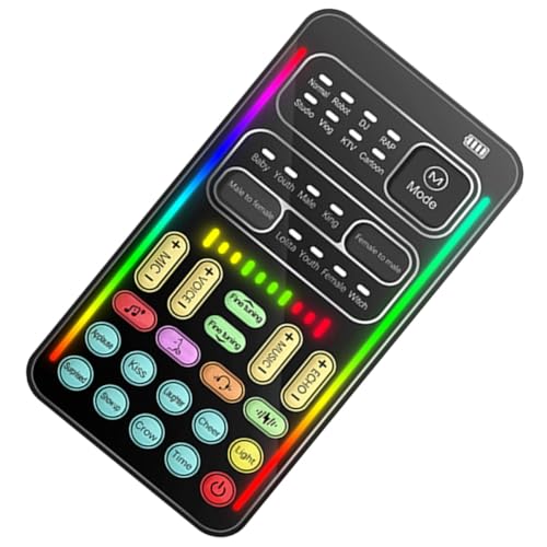 DOITOOL 1 Satz Mini-Soundkarte Mini für Telefon Voice-Changer-Mikrofon Puffer Sound Card Schallplattenspieler Werkzeug multifunktionaler Sprachwechsler nützlicher Sprachwechsler Plastik von DOITOOL