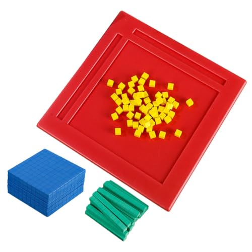 DOITOOL 1 Satz Multiplikations Demonstrator Würfel Basis Zehn Blöcke Zahlenblock Bausteine Mathe Zählblock Mathe Manipulative Mathe Block Zählblock Lehrmaterial Eva von DOITOOL