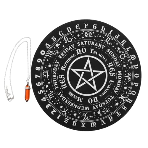 DOITOOL 1 Satz Weissagungstafel Dekorativ Pendelbrett Weissagungstafel-Ornament Wahrsagetafel Für Den Schreibtisch Weissagungswerkzeuge Tisch-wahrsagetafel Weissagungszubehör Gummi DOITOOL 1 Satz Weissagungstafel Dekorativ Pendelbrett Weissagungstafel-Ornament Wahrsagetafel Für Den Schreibtisch Weissagungswerkzeuge Tisch-wahrsagetafel Weissagungszubehör Gummi von DOITOOL