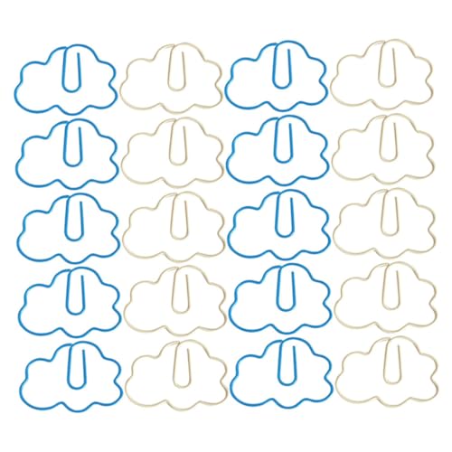 DOITOOL 1 Satz Wolkenförmige Büroklammern Kleine Papierclips Aus Multifunktionale Lesezeichenklammern Für Schule Büro Und Zuhause 20 Stück DOITOOL 1 Satz Wolkenförmige Büroklammern Kleine Papierclips Aus Multifunktionale Lesezeichenklammern Für Schule Büro Und Zuhause 20 Stück von DOITOOL