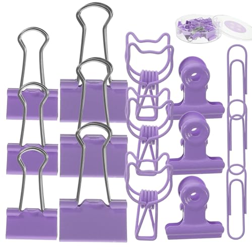 DOITOOL 1 Schachtel Hinweis Jacke Set Halter für Büroklammern riesige Büroklammern süße Büroklammern magnetischer Büroklammerhalter Briefpapierclips Metall Violett DOITOOL 1 Schachtel Hinweis Jacke Set Halter für Büroklammern riesige Büroklammern süße Büroklammern magnetischer Büroklammerhalter Briefpapierclips Metall Violett von DOITOOL