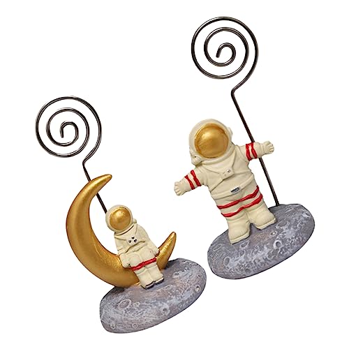 DOITOOL 1 Set 2 Stück Astronauten Fotoordnerhalter Fotoclip Für Klemmen Büroklammern Bild Festklammern Bild Festklammern Fotoclips Schreibtischschmuck Weißer Metallring DOITOOL 1 Set 2 Stück Astronauten Fotoordnerhalter Fotoclip Für Klemmen Büroklammern Bild Festklammern Bild Festklammern Fotoclips Schreibtischschmuck Weißer Metallring von DOITOOL