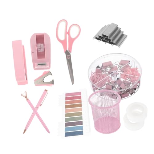 DOITOOL 1 Set Büro Set Zubehör Büro Schreibtisch Hefter Büro Zubehör Schreibtisch Organizer Für Frauen Schreibtisch Dekorationen Für Frauen Büro Klebeband Und Spender Bürobedarf von DOITOOL