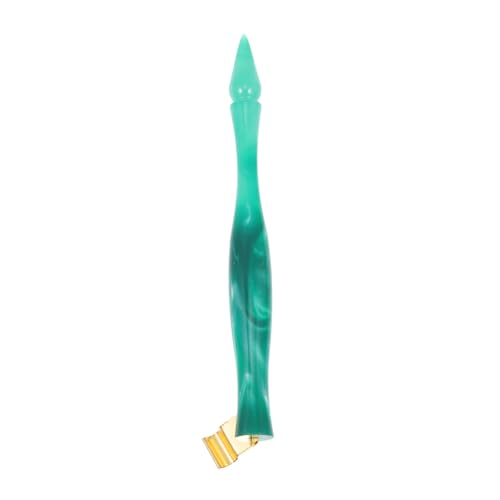DOITOOL 1 Stück Dip-Pen-Halter Schräghalter Kalligraphie Dip Stift geformt Zeichnung für kalligraphie stifte kassenrollen pens griff Kunstbedarf Schräger Kalligrafie-Stifthalter Harz Green von DOITOOL