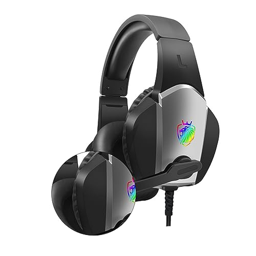 DOITOOL 1 Stück Gaming-Headset Spiel-Headset Computerkopfhörer große Kopfhörer mit Mikrofon leichtes Headset großer Kopfhörer Gaming-Kopfhörer Gedächtnisschaum Black DOITOOL 1 Stück Gaming-Headset Spiel-Headset Computerkopfhörer große Kopfhörer mit Mikrofon leichtes Headset großer Kopfhörer Gaming-Kopfhörer Gedächtnisschaum Black von DOITOOL
