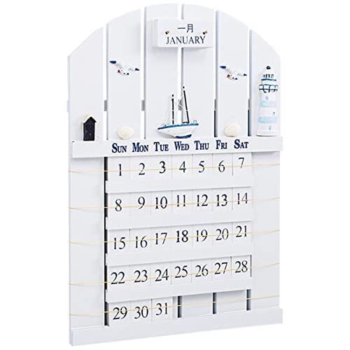 DOITOOL 1 Stück Kalender Aus Holz Wand Küstendekor Stilvoll Kalender Ohne Ende Für Immer Jährlich Retro Blockkalender Kalender Desktop Weiß Mdf DOITOOL 1 Stück Kalender Aus Holz Wand Küstendekor Stilvoll Kalender Ohne Ende Für Immer Jährlich Retro Blockkalender Kalender Desktop Weiß Mdf von DOITOOL