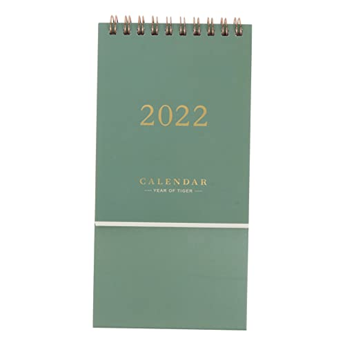 DOITOOL 1 Stück Schreibtischkalender kleiner Planer Mini-Tischkalender täglich tischkalender basteln kalender schreibtisch Bürokalender Mini-Kalender 2022 Notizblock-Kalender Papier Green von DOITOOL