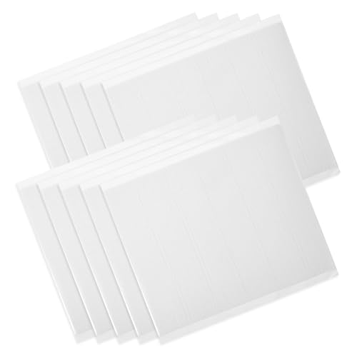 DOITOOL 10 Blatt Doppelseitiges Klebeband Schaumstoffpolster Klebeband Selbstklebend Schalldichte Unterlage Doppelseitige Klebepads Schall Absorbierende Panels Wandklebestreifen Weiß Sport von DOITOOL