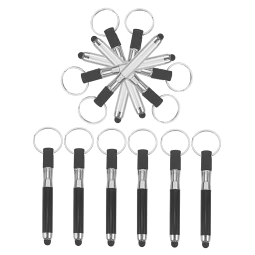 DOITOOL 10 Sätze Touchscreen Kugelschreiber Schlüsselanhänger Tragbarer Kugelschreiber In Form Eines Griffs Touchscreen Stift Stilvoller Stylus Stift Bleistift 12 Stück * 10 von DOITOOL