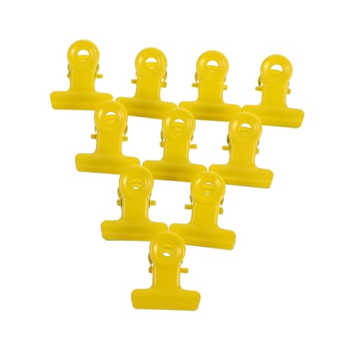 DOITOOL 10 Stück Bulldoggenklammern klein Kleine Clips Heftklammern klein Befestigungsclips für Dokumente Binderklammern tragbar Dokumentclips Büroklammer Eisen Yellow DOITOOL 10 Stück Bulldoggenklammern klein Kleine Clips Heftklammern klein Befestigungsclips für Dokumente Binderklammern tragbar Dokumentclips Büroklammer Eisen Yellow von DOITOOL