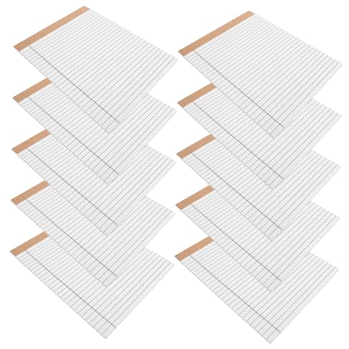 DOITOOL 10 Stück Notizblock Aus Juristischem Papier Ausgekleideter Notizblock Notizblöcke Für Die Schule Größe Schulmaterial Notizbuch Papier Abreißbare Linierte Seiten Legal Memo Mit Weiß DOITOOL 10 Stück Notizblock Aus Juristischem Papier Ausgekleideter Notizblock Notizblöcke Für Die Schule Größe Schulmaterial Notizbuch Papier Abreißbare Linierte Seiten Legal Memo Mit Weiß von DOITOOL