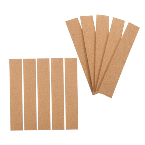 DOITOOL 10 Stück Pinnwandstreifen aus Kork selbstklebende Korkplatte Korkbretter Korktafel fürs Büro Korkstreifen für Wände Korkbrettstreifen Pinnwand fürs Büro Brown von DOITOOL