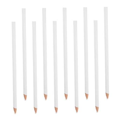 DOITOOL 10 Stück Spezial bleistift markierungsstift wachsmalstift Kreidestifte für Textilien Spezieller Bleistift Schneiderung Kreide weiße Skizzenstifte weißer Fettstift hölzern von DOITOOL