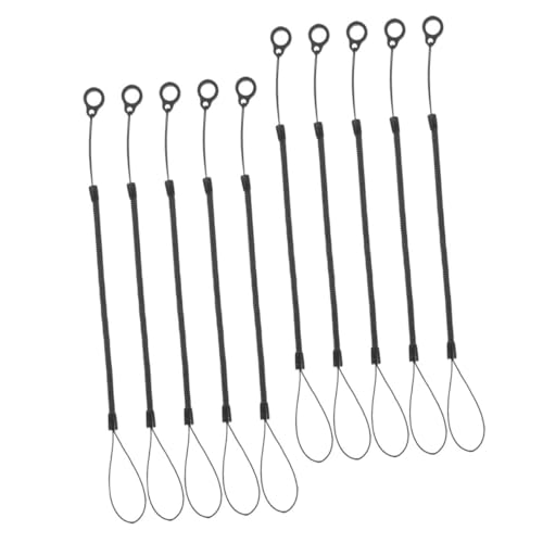 DOITOOL 10 Stück Stylus-kabel Stift-lanyard Stiftband Ausziehbar Tragegurt Für Tablet-stifte Stiftkette Stiftleine Einstellbar Stiftschlaufe Einziehbares Kabel Handschlaufe Plastik Black von DOITOOL