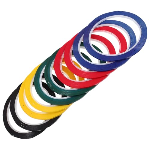 DOITOOL 10 Stück Warnkabelband Bußgeld Streifen Dünnes Isolierband Zeichenband Whiteboard-klebeband Blau Bunt Farbiges Band Isolierband Weiß Vinyl Montieren Warnung Linien DOITOOL 10 Stück Warnkabelband Bußgeld Streifen Dünnes Isolierband Zeichenband Whiteboard-klebeband Blau Bunt Farbiges Band Isolierband Weiß Vinyl Montieren Warnung Linien von DOITOOL