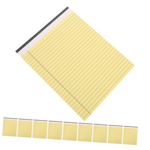 DOITOOL 10 Stück rechtlicher Notizblock Gelbe Notizblöcke ausgekleideter Notizblock Notizbücher für die Arbeit Größe prim es ist Notizbuch Memo -Pad Papier im Legal-Format Notebook -Papier DOITOOL 10 Stück rechtlicher Notizblock Gelbe Notizblöcke ausgekleideter Notizblock Notizbücher für die Arbeit Größe prim es ist Notizbuch Memo -Pad Papier im Legal-Format Notebook -Papier von DOITOOL