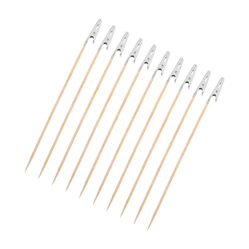DOITOOL 10 Stücke Memo Ordner Alligator Clips Stick Alligator Clip Stick Memo Halter Clip Edelstahl von DOITOOL