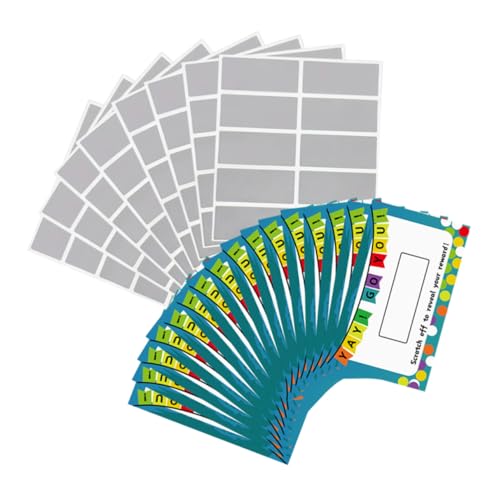 DOITOOL 100 Blatt Für Selbst Schälen Rubbelaufkleber Aufkleber Abkratzen Verlosen Vinyl Rechteckig Abnehmbare Etiketten Diy-etiketten Abziehen Und Aufkleben Rubbelkarten Papier DOITOOL 100 Blatt Für Selbst Schälen Rubbelaufkleber Aufkleber Abkratzen Verlosen Vinyl Rechteckig Abnehmbare Etiketten Diy-etiketten Abziehen Und Aufkleben Rubbelkarten Papier von DOITOOL