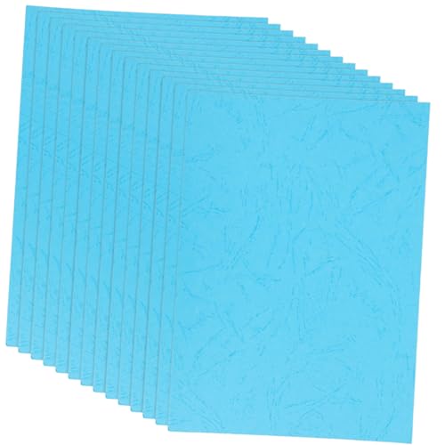 DOITOOL 100 Blatt Vertragsdeckung Dokumentieren Umschläge Für Geschäftsdokumente Binden Verbindliche Präsentationshüllen Unterlagen Ordnerabdeckungen Mit Die Bindung Blau Lederpapier von DOITOOL