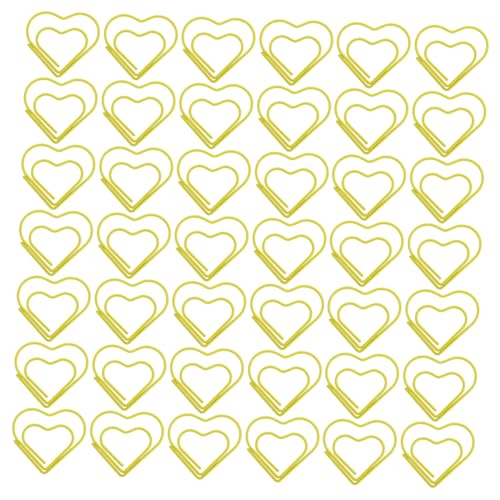 DOITOOL 100 Stück Liebesbriefhalter Goldclips Ecke Büroklammern plant Papierhalter Büroklammer-Jumbo wichtige Büroklammern Herz-Schulmaterial Büroklammern Farbpapierclips Metall Gelb DOITOOL 100 Stück Liebesbriefhalter Goldclips Ecke Büroklammern plant Papierhalter Büroklammer-Jumbo wichtige Büroklammern Herz-Schulmaterial Büroklammern Farbpapierclips Metall Gelb von DOITOOL