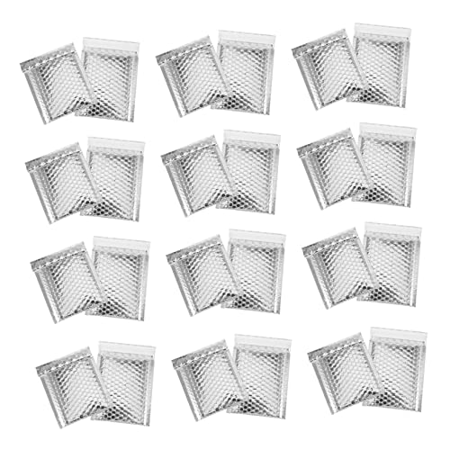 DOITOOL 100 Stück Versandtaschen Versenden Ziehen Um Selbstklebender Mailer Zahlen Gepolsterte Bubble-mailer Zum Umzug Gepolsterte Mailer Für Umschläge Wickeln Mit Neues Material Silver von DOITOOL