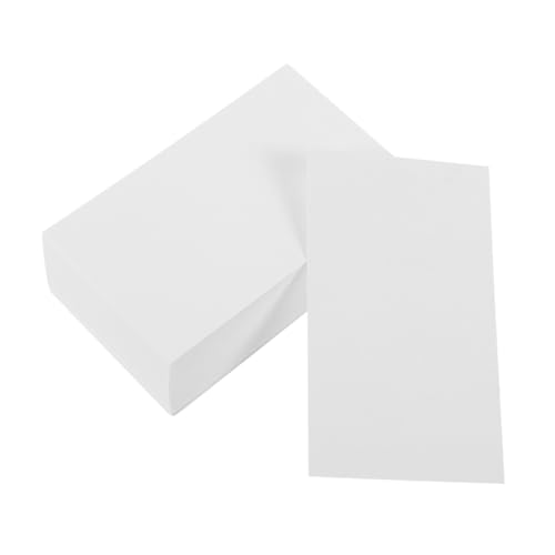 DOITOOL 100 Stück Visitenkartenpapier Kleine Schreibblöcke Klassenzimmer Müssen Haben Kleine Karteikarten Mini-notizkarten Kleiner Notizblock Notizbilder Kratzpad Schmierpapier Weiß von DOITOOL